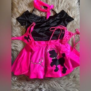 Custom made poodle skirt costume